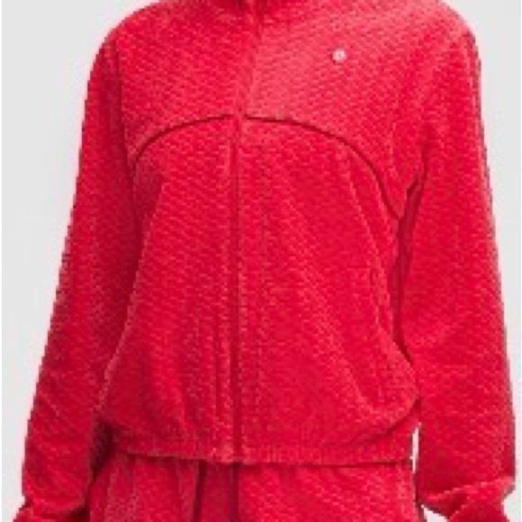 lululemon athletica Jackets & Blazers - lululemon athletica Court Rival Velvet Tennis Jacket, NWT, red XS